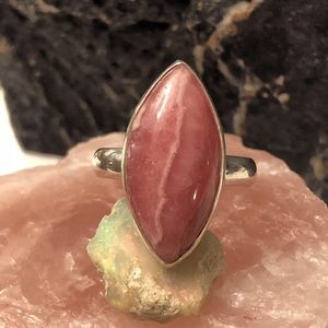 AlphaVariable Rhodochrosite Ring